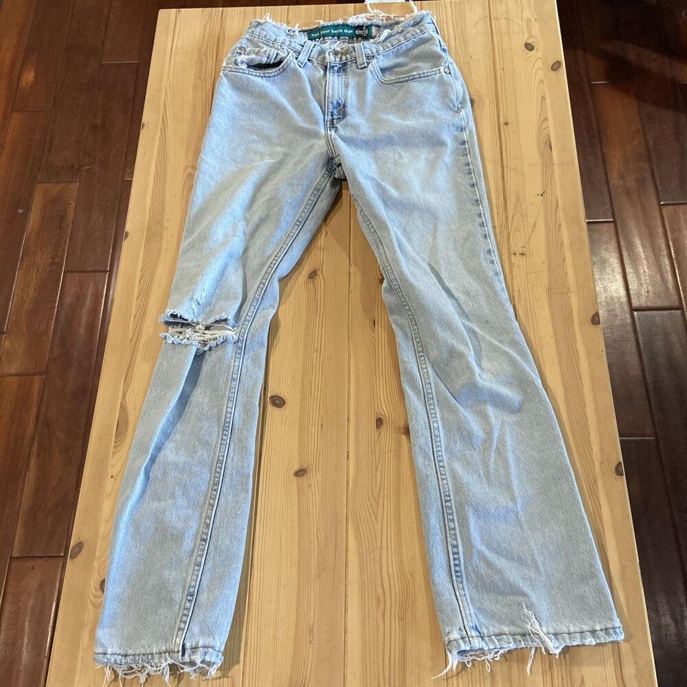 Vintage Levis Silvertab Jeans Size Medium 5/6 MED Not Your Basic Jean Label USA